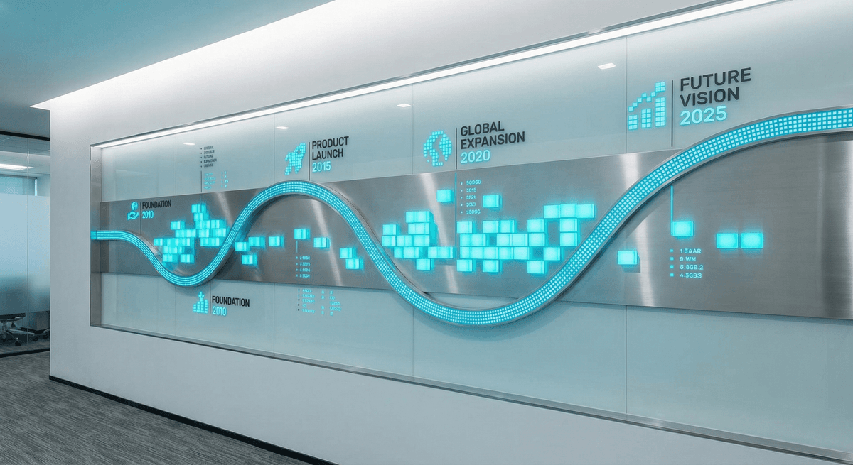Distribution operations environment evoking channel heritage.