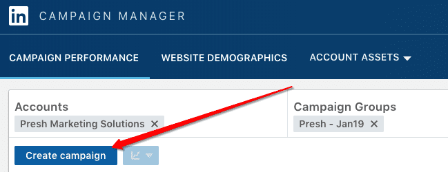 LinkedIn - Create Campaign