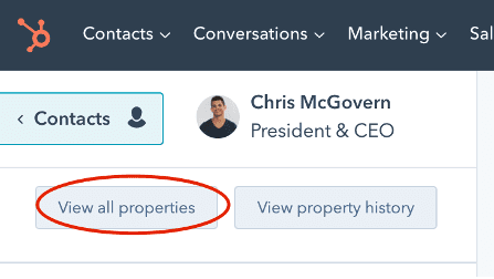 Contact Dropdown